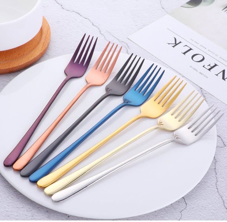 BowLift | Silvéra – Elegant Dining Fork, Durable Plated Stainless Steel Utensil