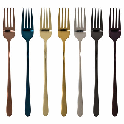 BowLift | Silvéra – Elegant Dining Fork, Durable Plated Stainless Steel Utensil