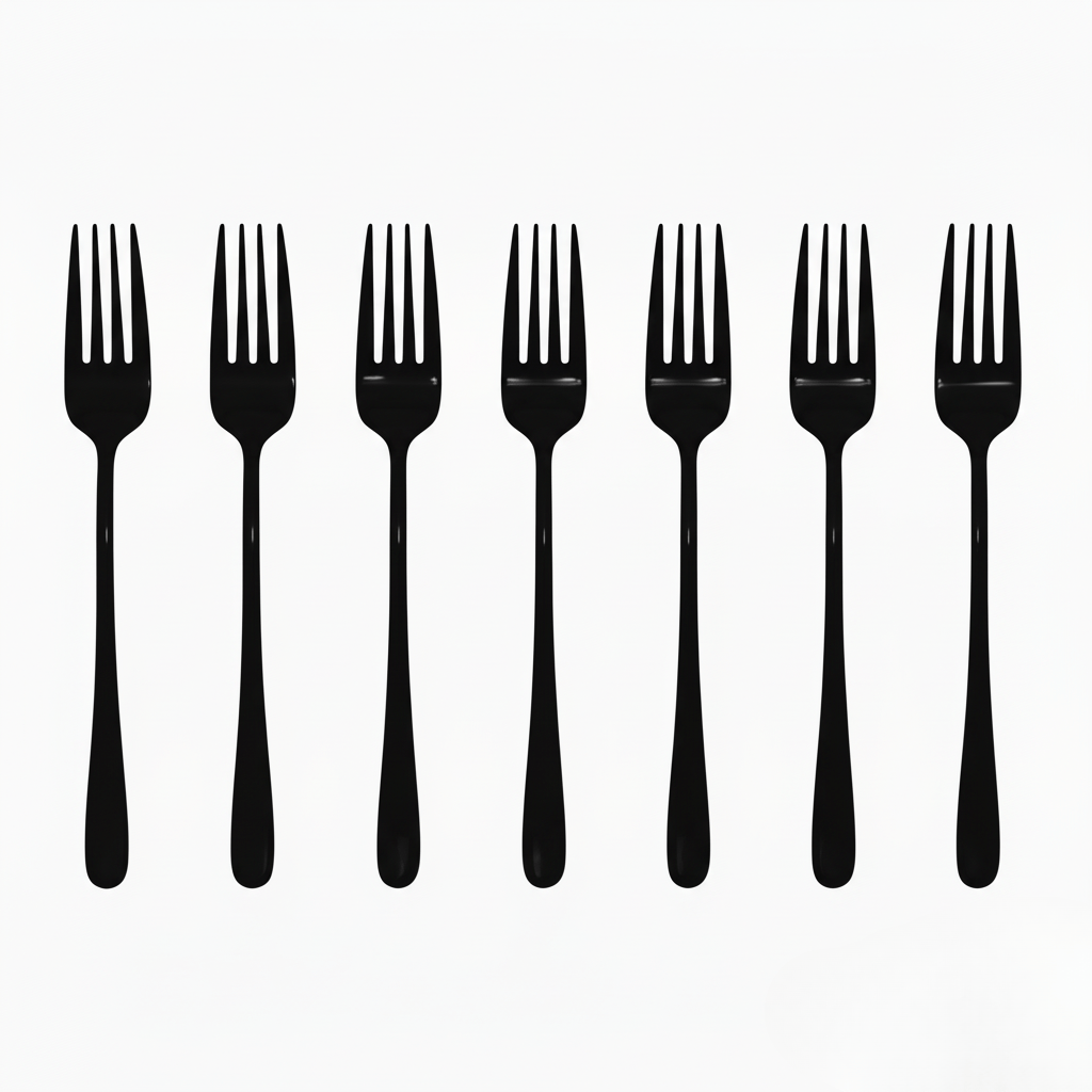 BowLift | Silvéra – Elegant Dining Fork, Durable Plated Stainless Steel Utensil