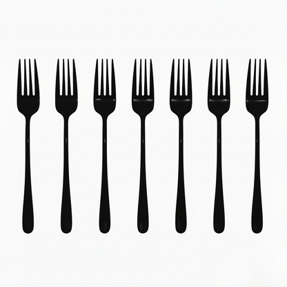 BowLift | Silvéra – Elegant Dining Fork, Durable Plated Stainless Steel Utensil