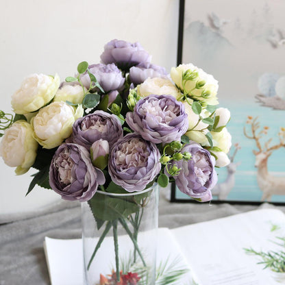 Elegant Peony Dreams - Premium Artificial Flower Bouquet