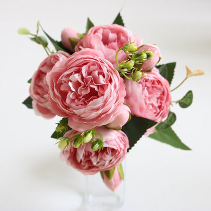 Elegant Peony Dreams - Premium Artificial Flower Bouquet