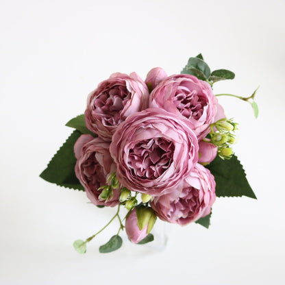 Elegant Peony Dreams - Premium Artificial Flower Bouquet