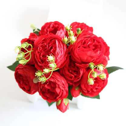 Elegant Peony Dreams - Premium Artificial Flower Bouquet