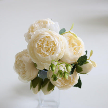Elegant Peony Dreams - Premium Artificial Flower Bouquet