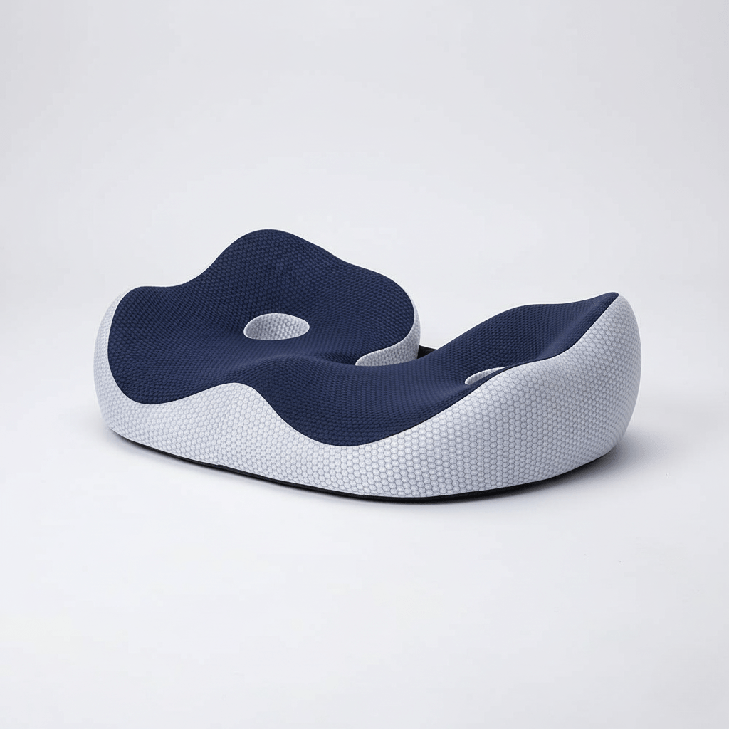 BowLift | SITRELIEF – Adjustable Memory Foam Seat Cushion for Tailbone & Back Support