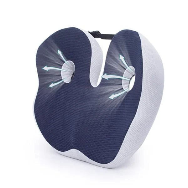 BowLift | SITRELIEF – Adjustable Memory Foam Seat Cushion for Tailbone & Back Support