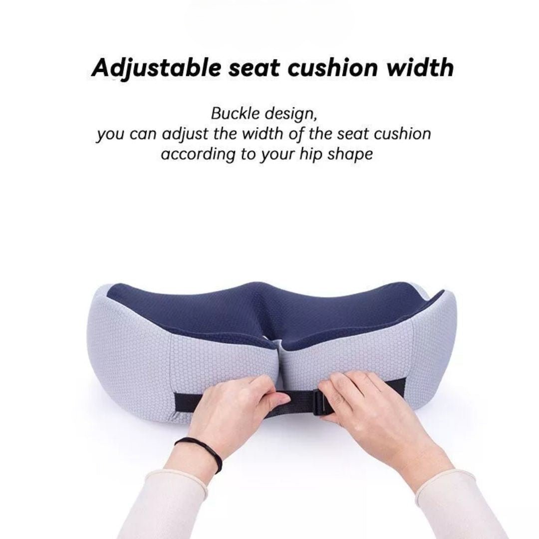 BowLift | SITRELIEF – Adjustable Memory Foam Seat Cushion for Tailbone & Back Support