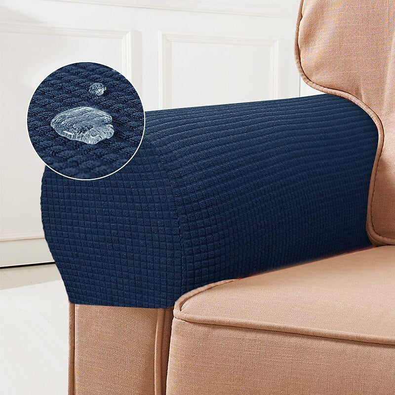BowLift | Stretch Armrest Covers – Spandex Covers for Chairs & Armchairs, Set of 2, Bordeaux