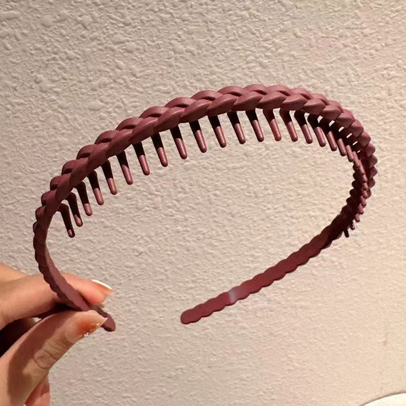 BowLift | Stylish Matte Face Wash Headband with Teeth for Anti-Slip