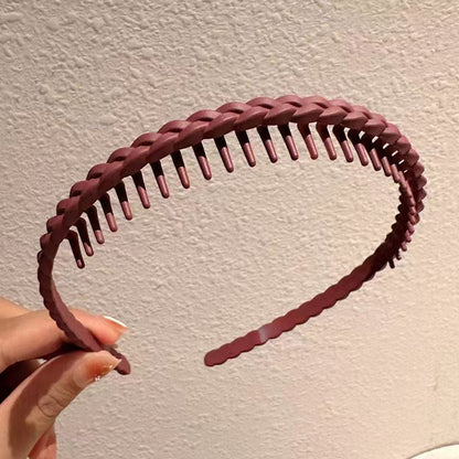 BowLift | Stylish Matte Face Wash Headband with Teeth for Anti-Slip