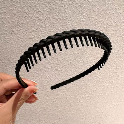 BowLift | Stylish Matte Face Wash Headband with Teeth for Anti-Slip