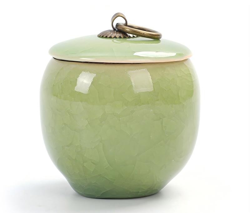 BowLift | Travel Tea Clay Tea Jar with Cracked Sandwich Design