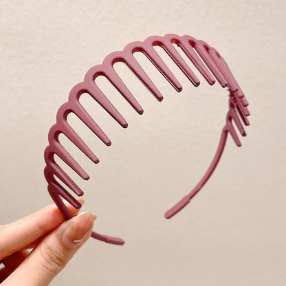 BowLift | Stylish Matte Face Wash Headband with Teeth for Anti-Slip