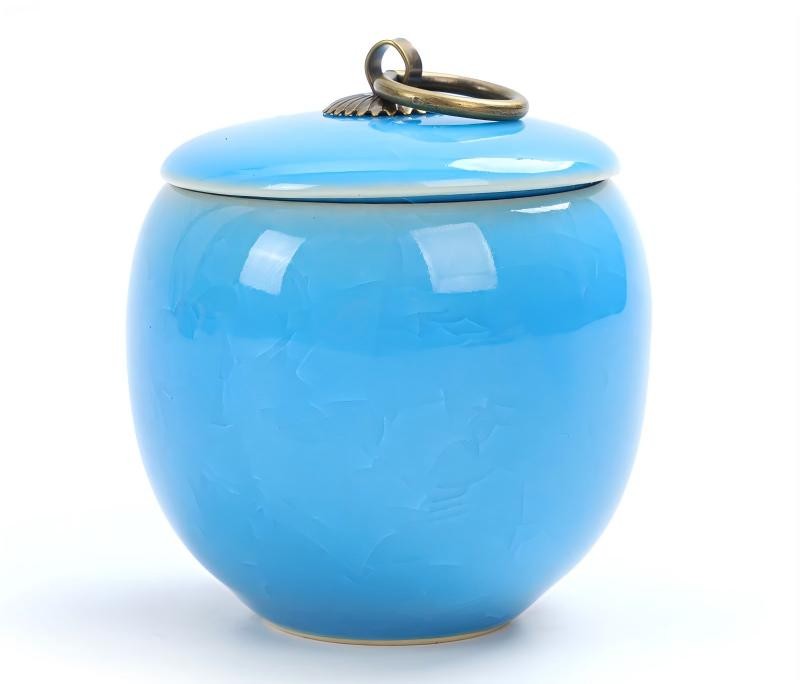 BowLift | Travel Tea Clay Tea Jar with Cracked Sandwich Design
