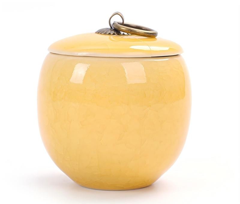 BowLift | Travel Tea Clay Tea Jar with Cracked Sandwich Design