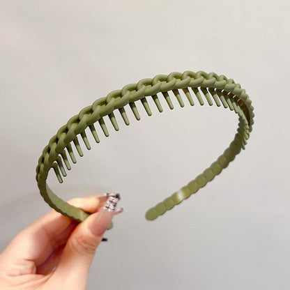 BowLift | Stylish Matte Face Wash Headband with Teeth for Anti-Slip