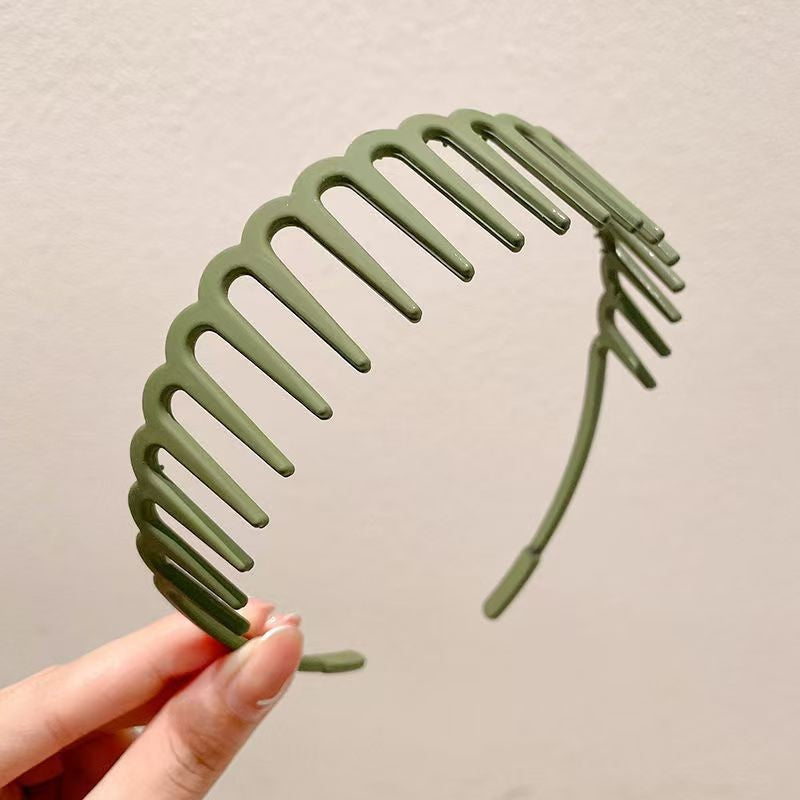 BowLift | Stylish Matte Face Wash Headband with Teeth for Anti-Slip