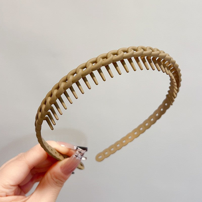 BowLift | Stylish Matte Face Wash Headband with Teeth for Anti-Slip