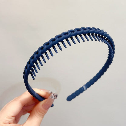 BowLift | Stylish Matte Face Wash Headband with Teeth for Anti-Slip