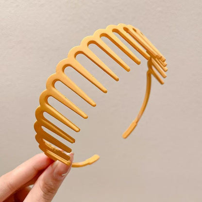 BowLift | Stylish Matte Face Wash Headband with Teeth for Anti-Slip