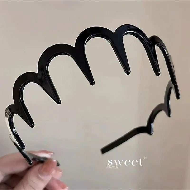 BowLift | Stylish Matte Face Wash Headband with Teeth for Anti-Slip