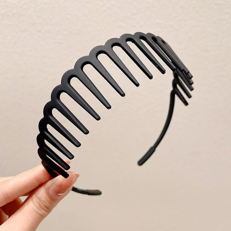 BowLift | Stylish Matte Face Wash Headband with Teeth for Anti-Slip