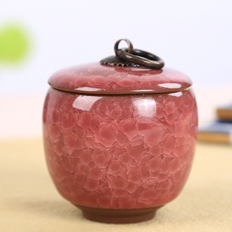 BowLift | Travel Tea Clay Tea Jar with Cracked Sandwich Design