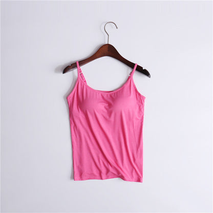 Tank top with integrated bra