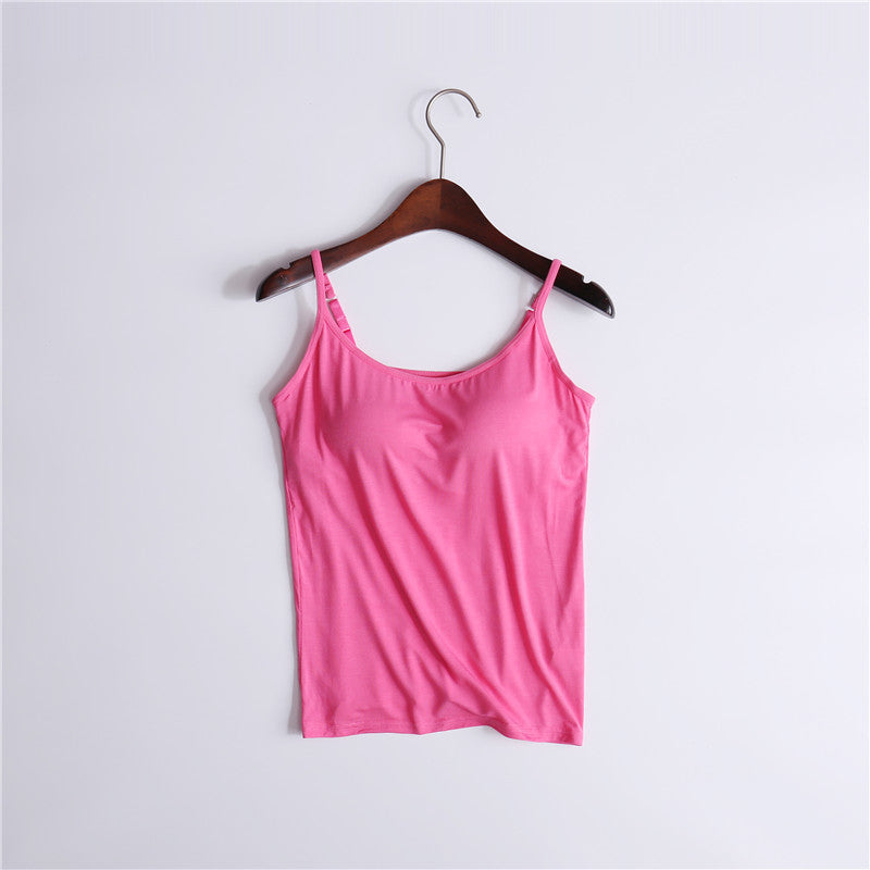 Tank top with integrated bra