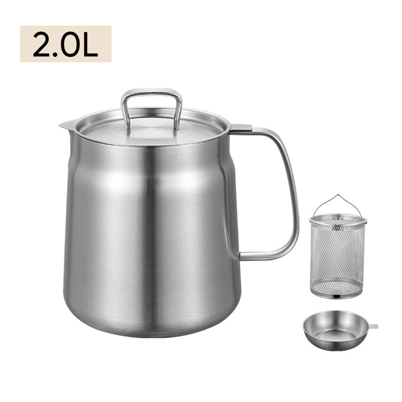 2-in-1 Stainless Steel Multifunctional Oil Strainer Pot | Bowlift