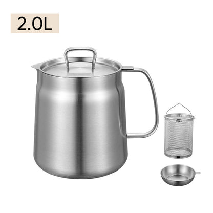 2-in-1 Stainless Steel Multifunctional Oil Strainer Pot | Bowlift