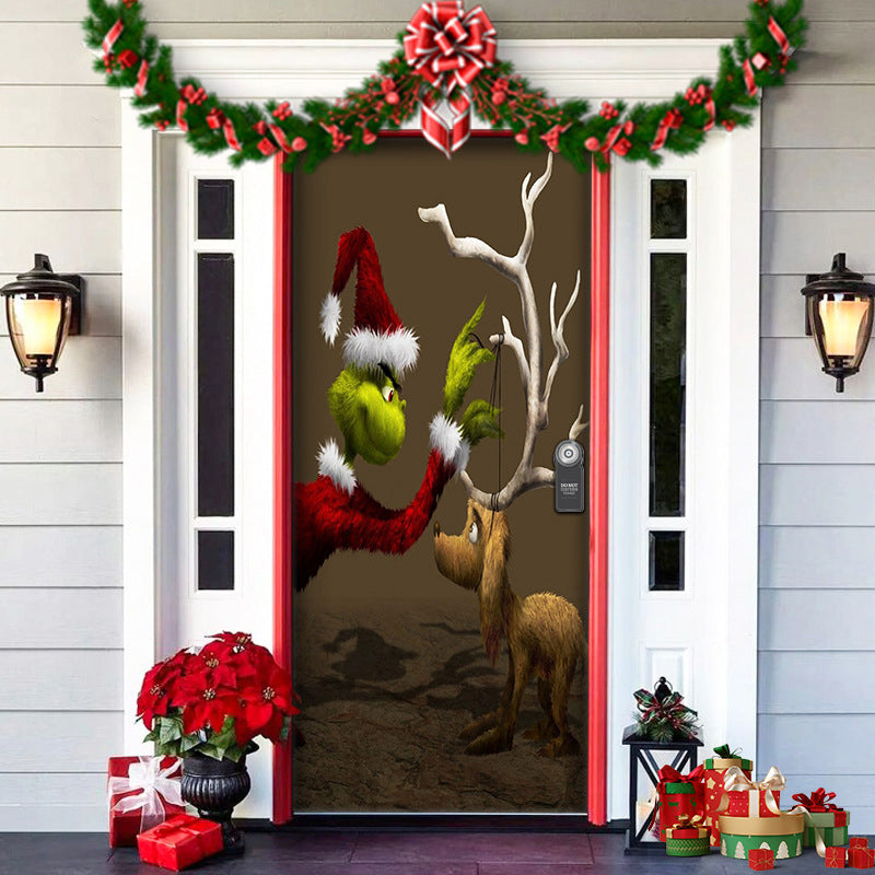 Skanto | The Nightmare Before Christmas | Outdoor Decorations | Jack Skellington Door Cover