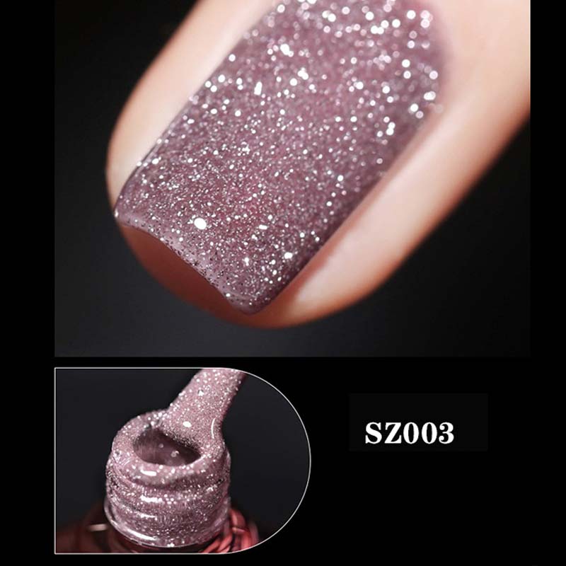 High-density glitter nail gel polish