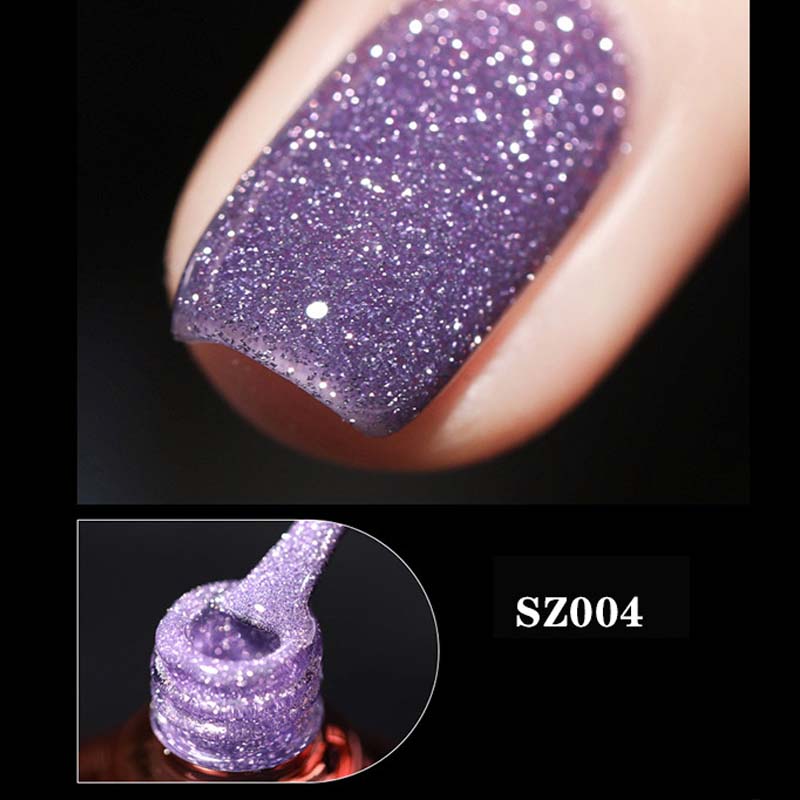 High-density glitter nail gel polish