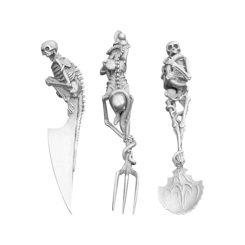 Halloween Gift Skeletal Cutlery Sets | Bowlift
