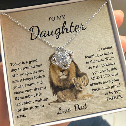 Skanto | To My Dear Daughter Knot Necklace