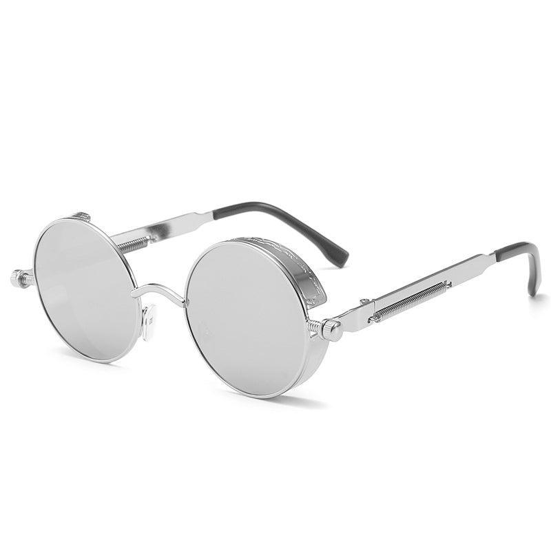 Skanto | Steampunk Round Lens Metal Frame Unisex Glasses