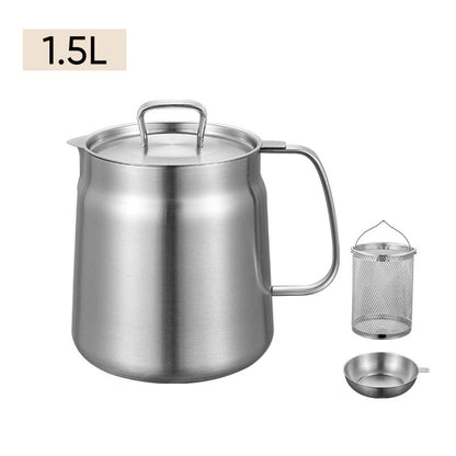 2-in-1 Stainless Steel Multifunctional Oil Strainer Pot | Bowlift