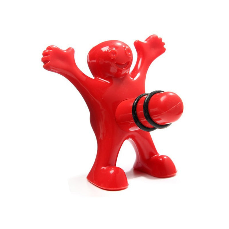 Happy Man Corkscrew - Bottle Opener, & Wine Stopper | Bowlift