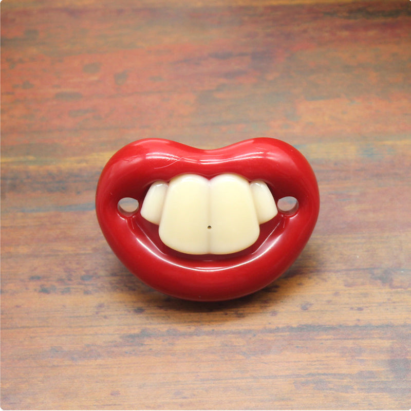 Funny pacifier with teeth