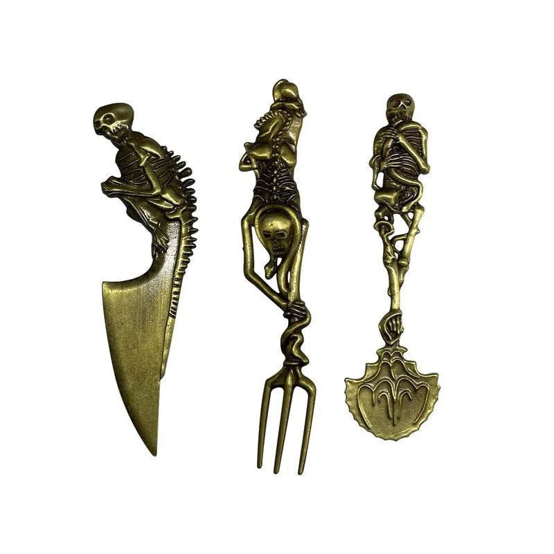 Halloween Gift Skeletal Cutlery Sets | Bowlift