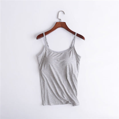 Tank top with integrated bra