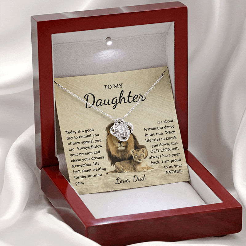 Skanto | To My Dear Daughter Knot Necklace
