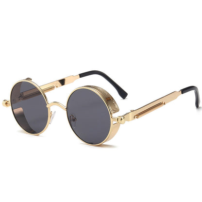Skanto | Steampunk Round Lens Metal Frame Unisex Glasses