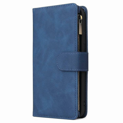 Skanto | Multi-card Zipper Pocket Leather Case for iPhone