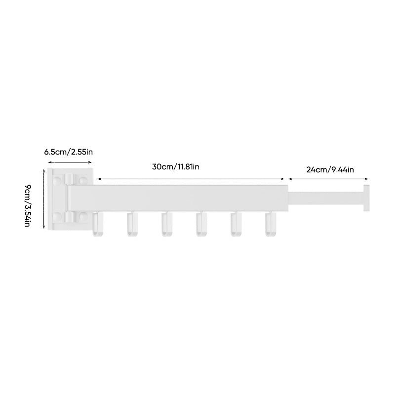 Clothes rack with foldable aluminum ring hook
