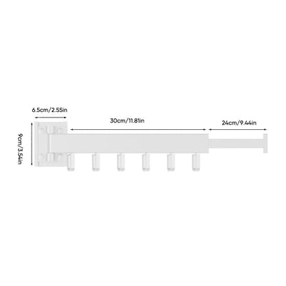 Clothes rack with foldable aluminum ring hook