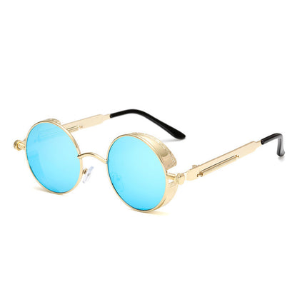 Skanto | Steampunk Round Lens Metal Frame Unisex Glasses