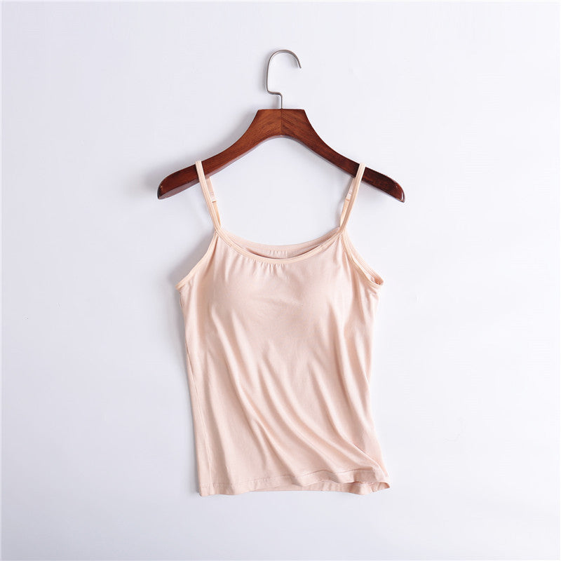 Tank top with integrated bra